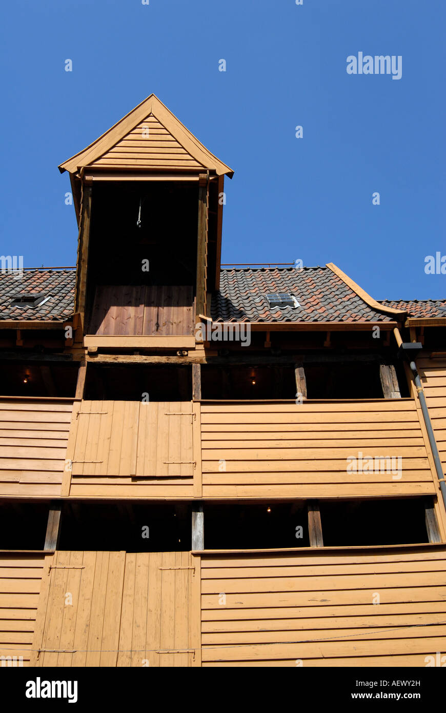 Bâtiment traditionnel, Bergen Norvège Banque D'Images