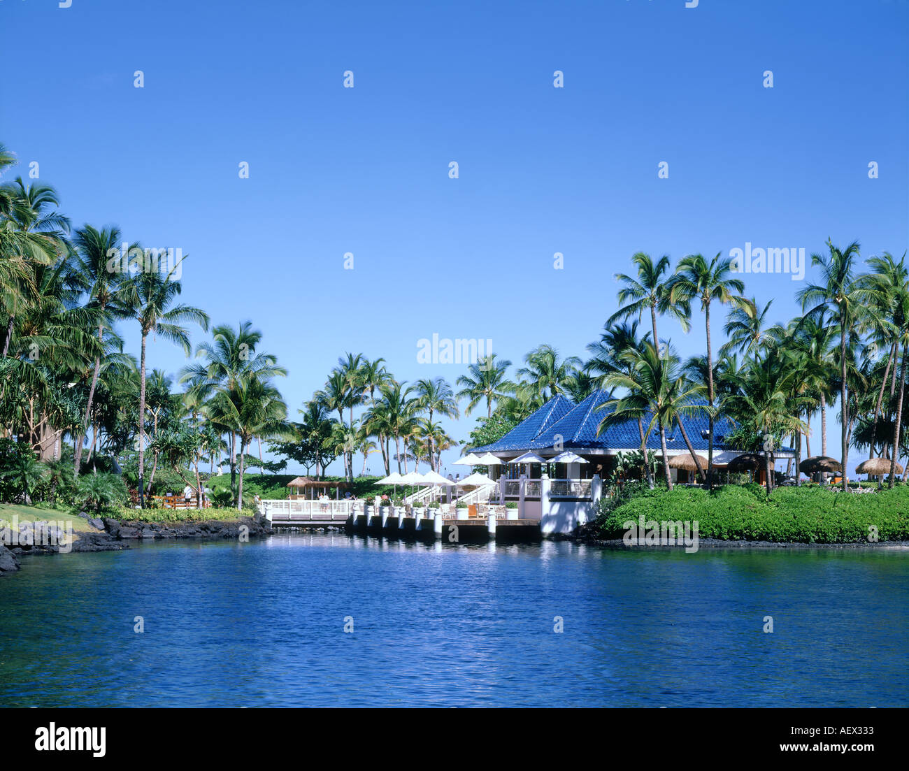 Hilton Waikoloa Village Hawaii est HAWAÏ EST Hawaï Banque D'Images