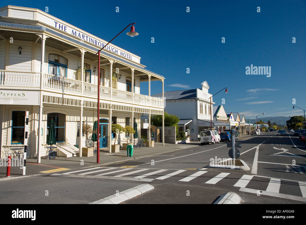 Martinborough historique hôtel Martinborough Wairarapa Île du Nord Nouvelle-zélande Banque D'Images