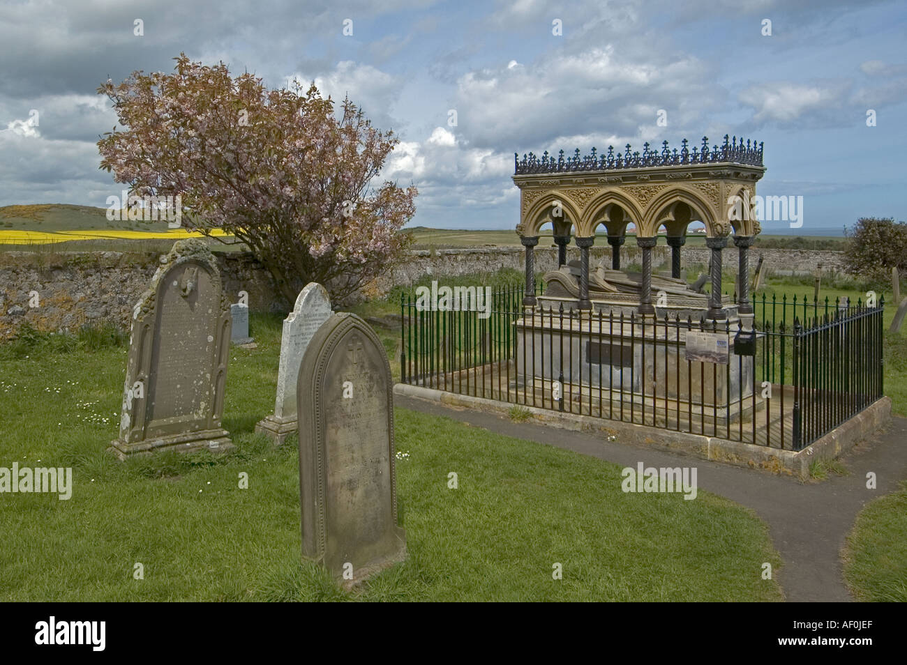 Grace chéries Bamburgh tombe Banque D'Images