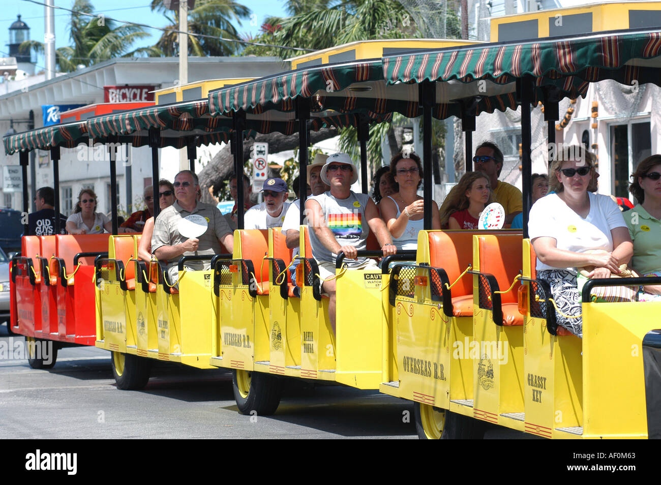 Les touristes à key west Banque D'Images