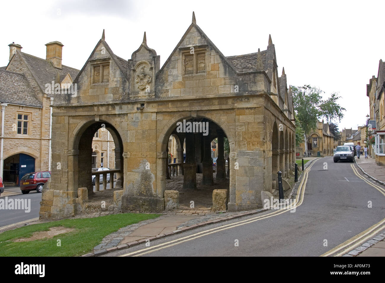 Vieux Marché de laine ou Halle a été construite en 1627 la Grande-Bretagne UK Cotswolds Chipping Campden Banque D'Images