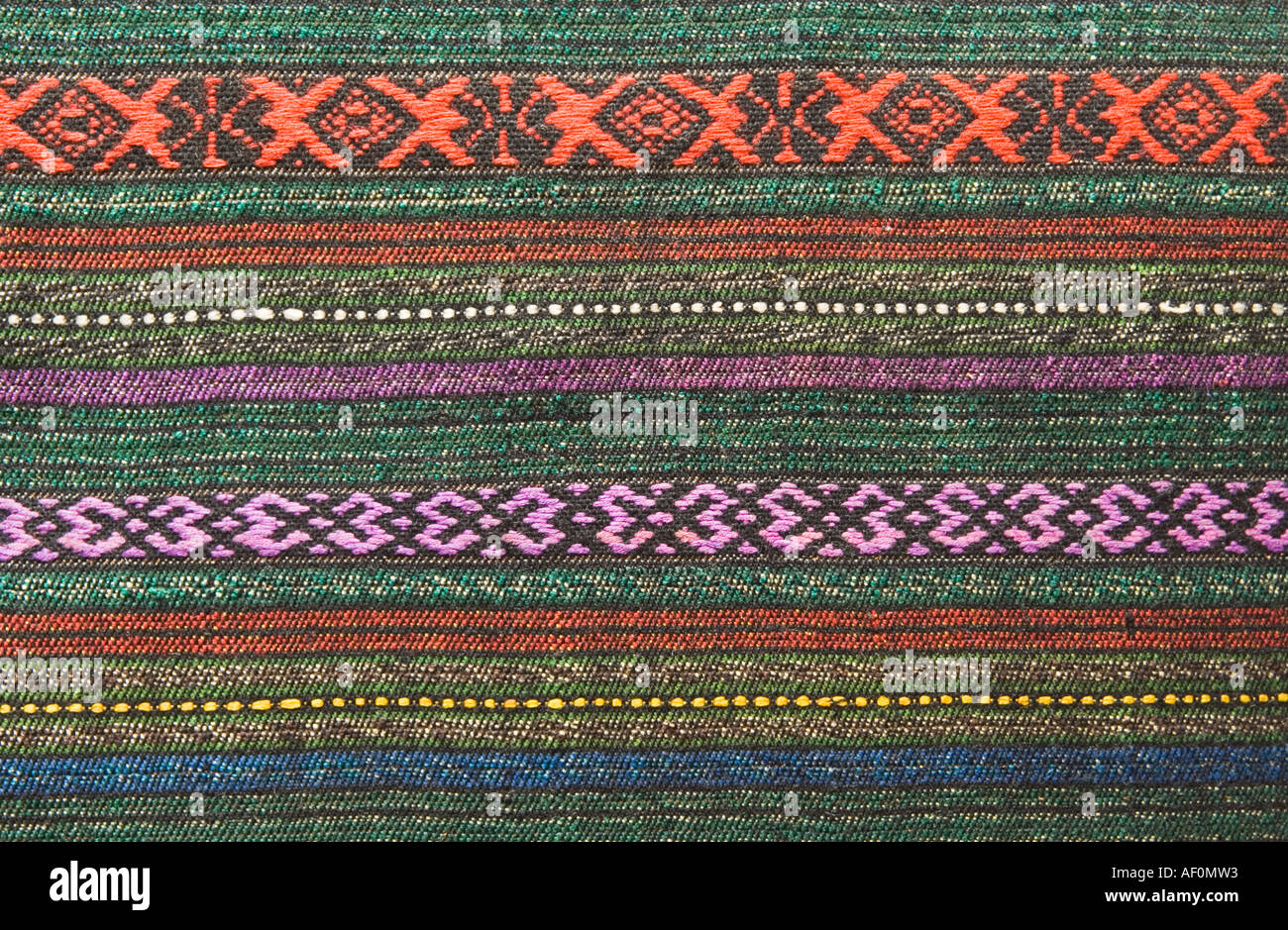 Textile tissé main Hutsulshyna Hutzulshyna typique de la région des Carpates l'ouest de l'Ukraine Banque D'Images