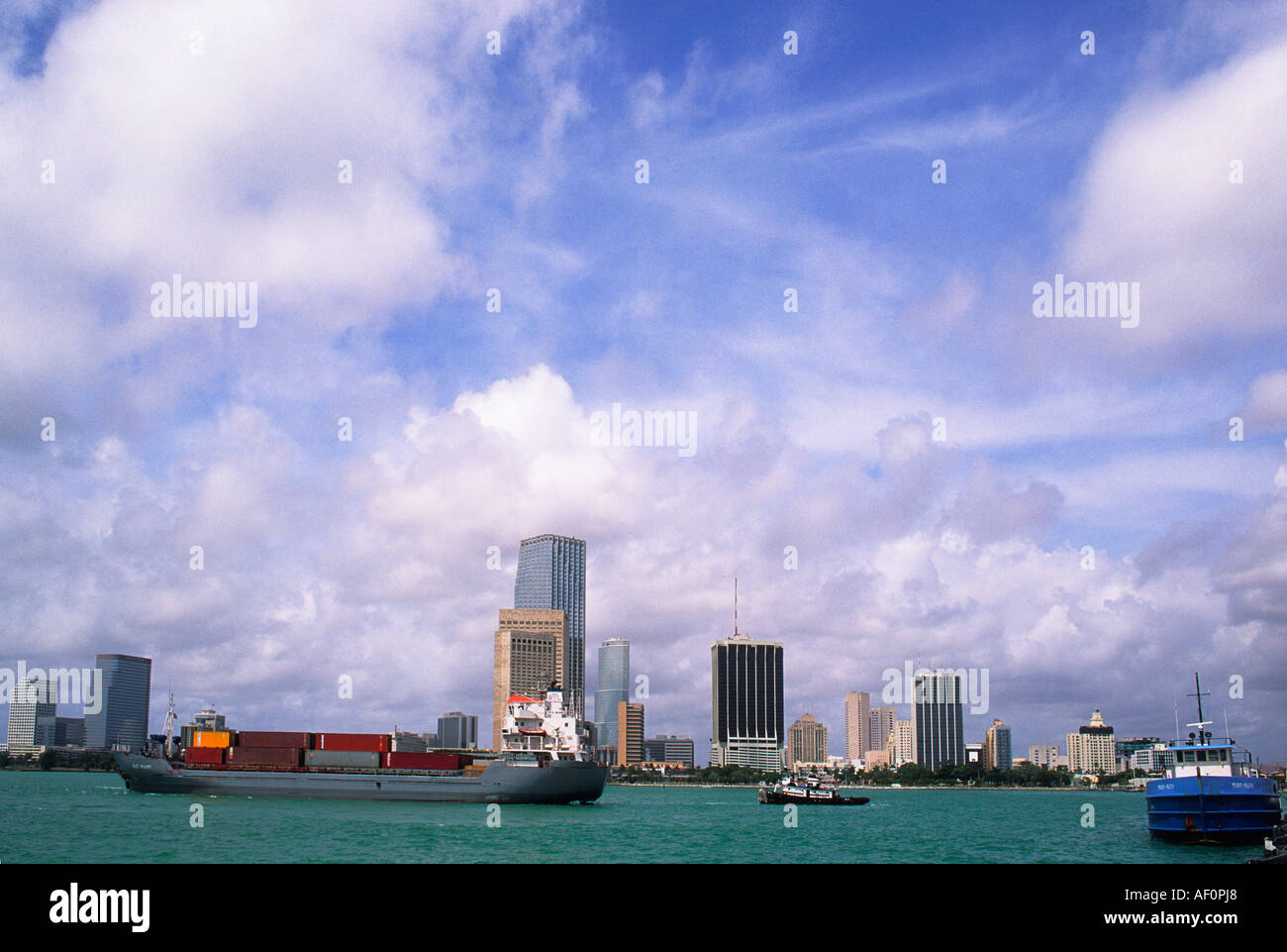 Port de Miami Florida USA Sud-est des États-Unis Banque D'Images