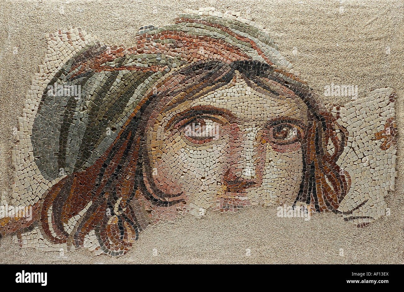 La Gitane , mosaïques de Zeugma Musée Gaziantep , Turquie Banque D'Images