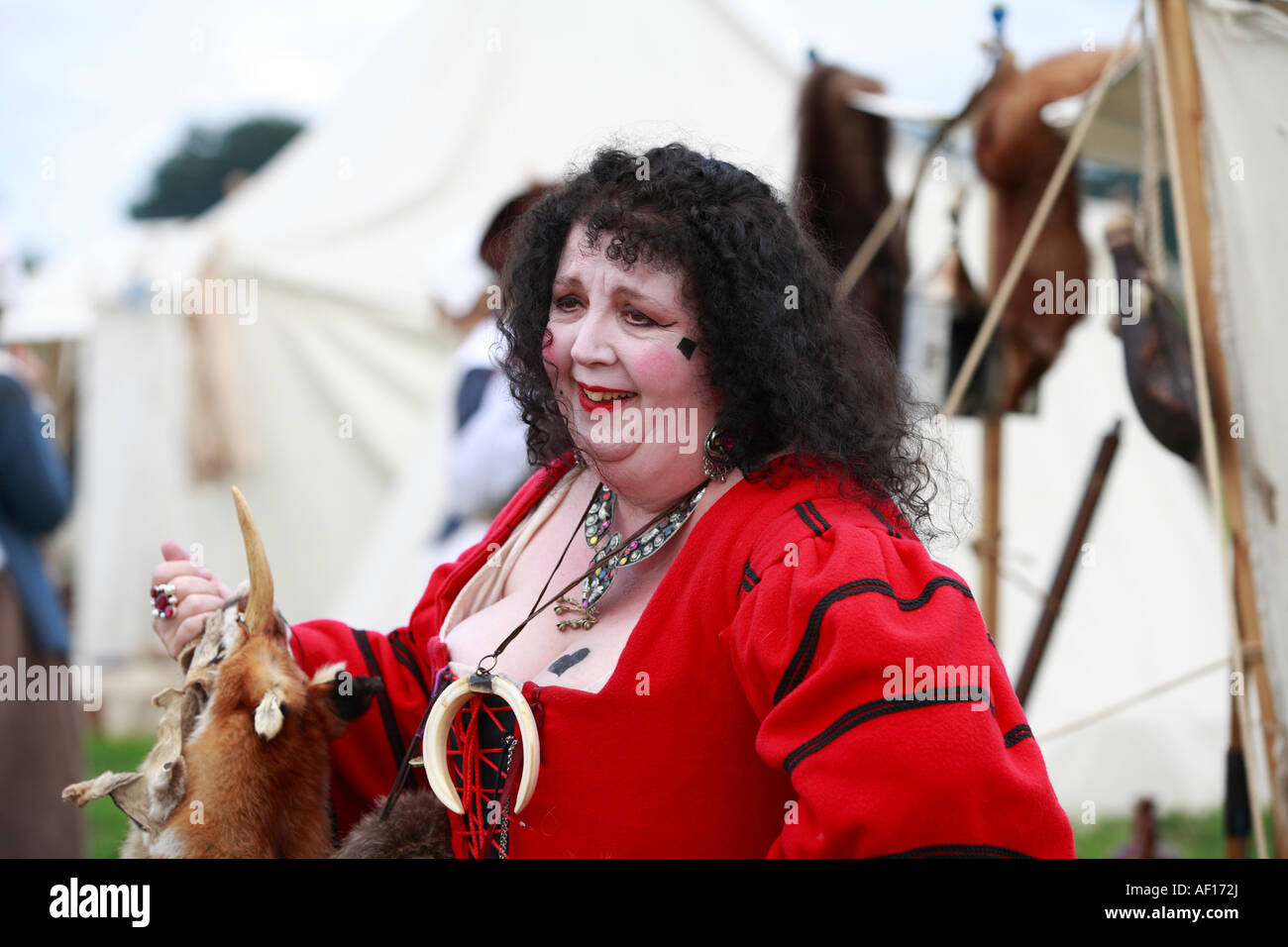 Prostituée à Hogan-vexel society English civil war re-enactment. Banque D'Images