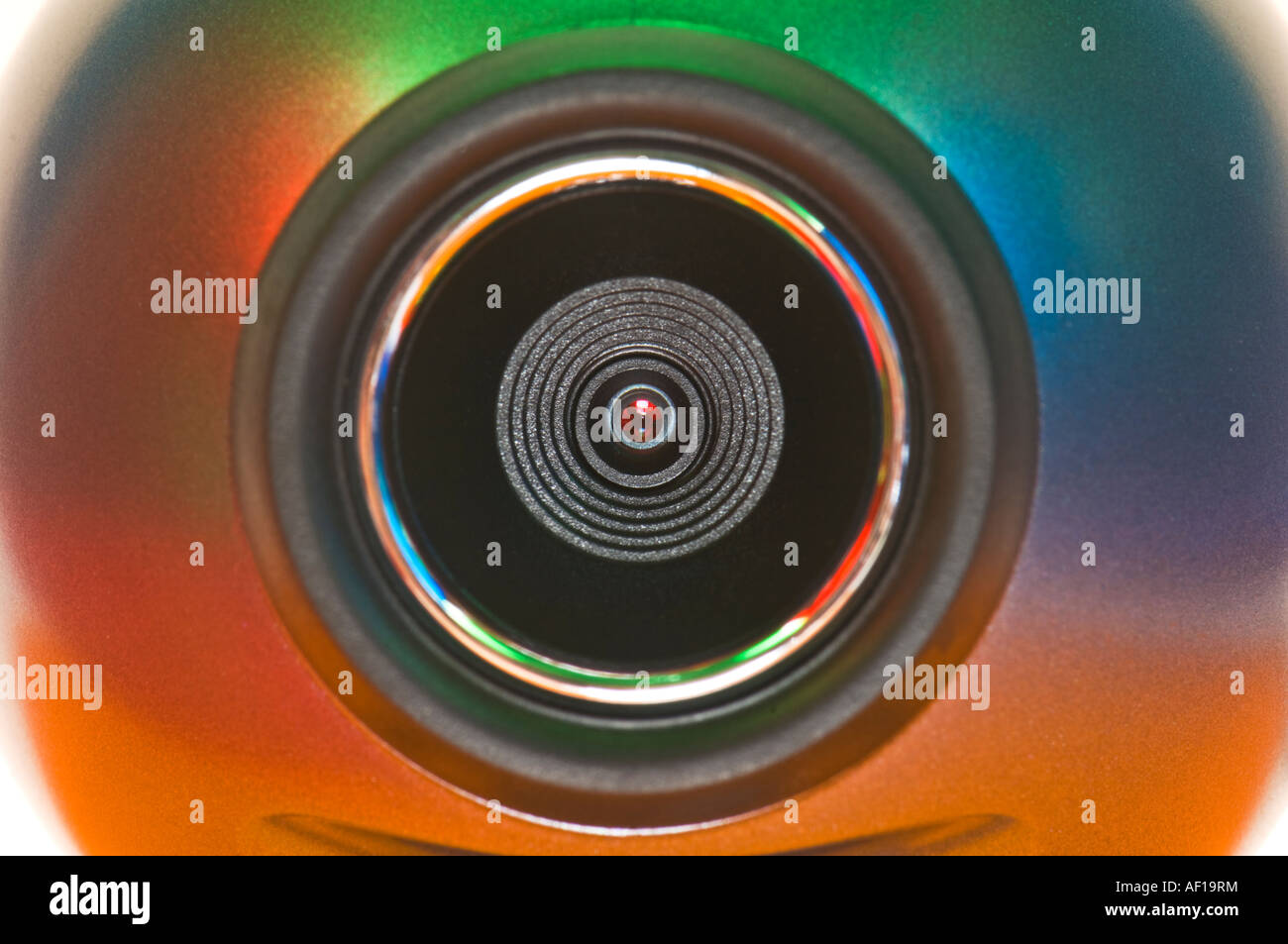 Caméra webcam kamera cam eye spy cut out de l'objectif Banque D'Images