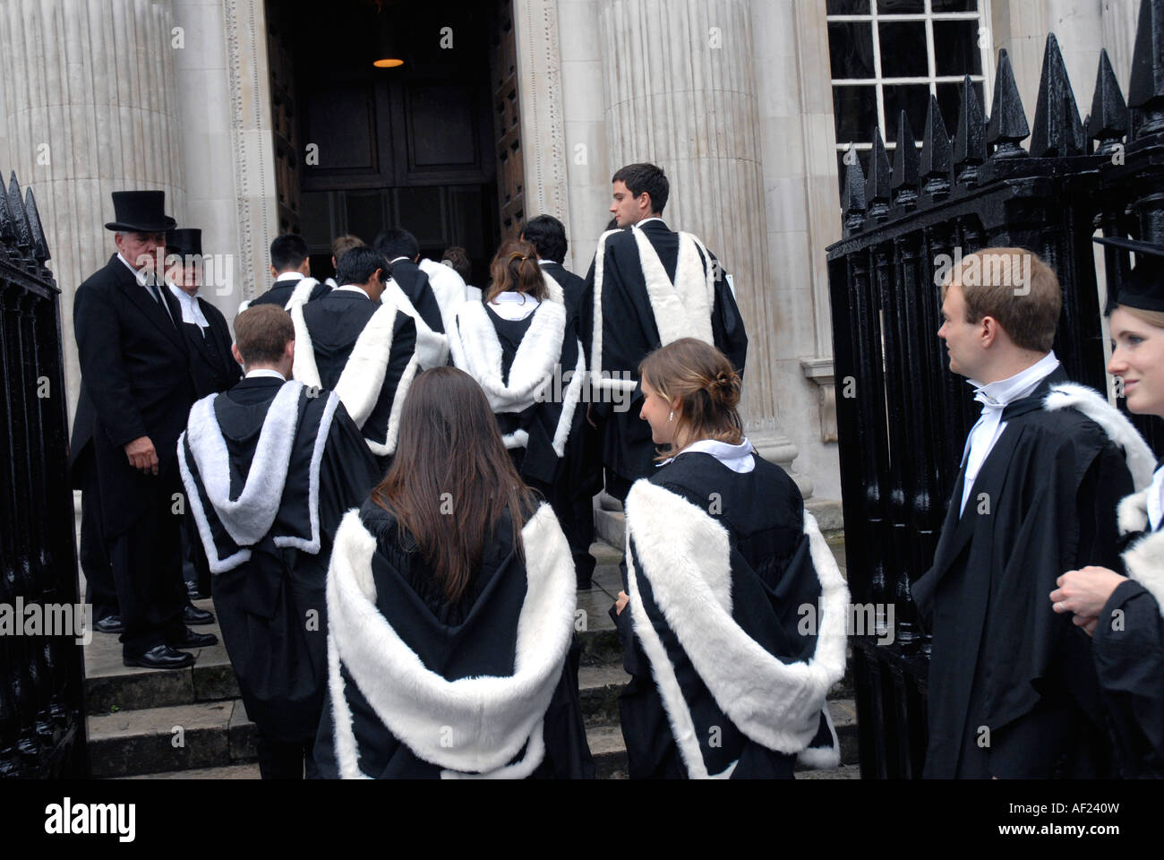 Les étudiants diplômés à l'Université de Cambridge Diplômes 2007. Banque D'Images