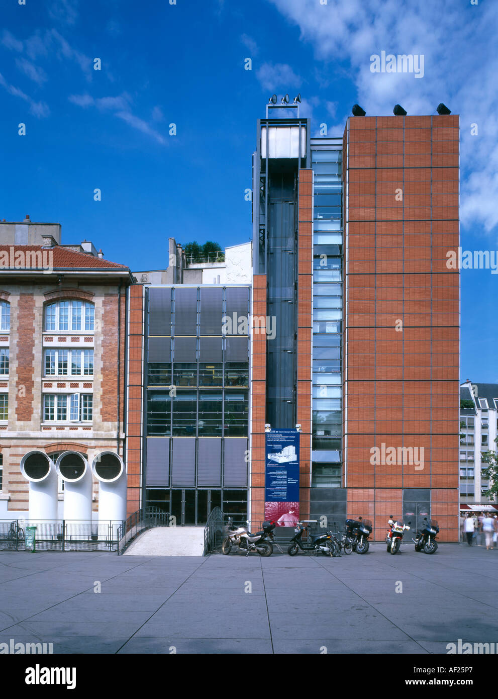 Extension de l'IRCAM, Paris, 1988 - 1989. Architecte : Renzo Piano Banque D'Images