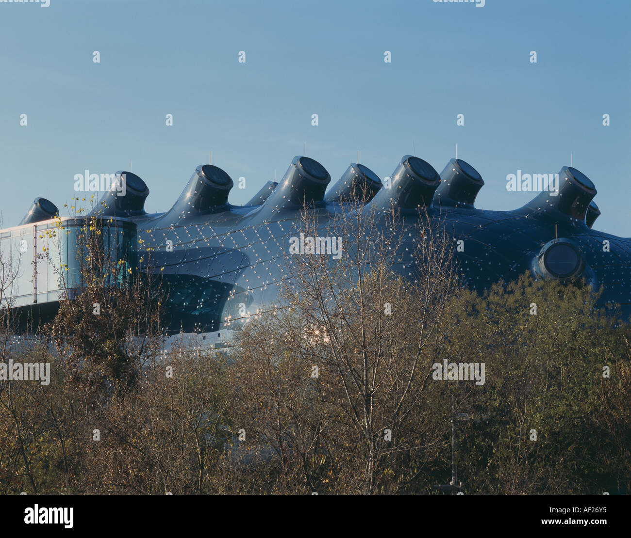 Kunsthaus, Graz, 'friendly alien'. De l'extérieur. Architecte : Mission Spacelab Banque D'Images