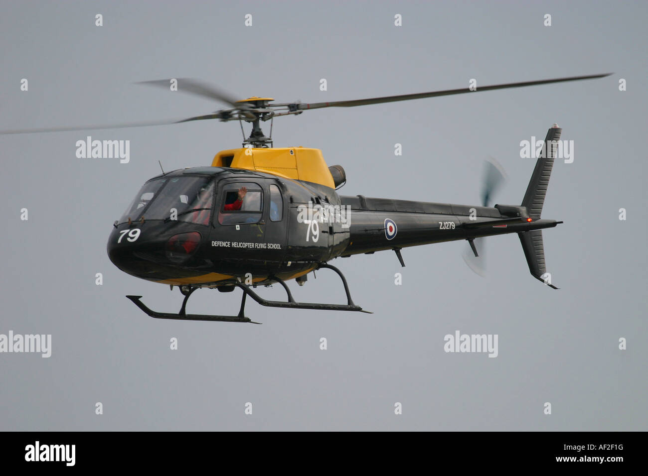 Air Force britannique Eurocopter AS-350BB Squirrel HT1 École de pilotage d'hélicoptère de la Défense Banque D'Images