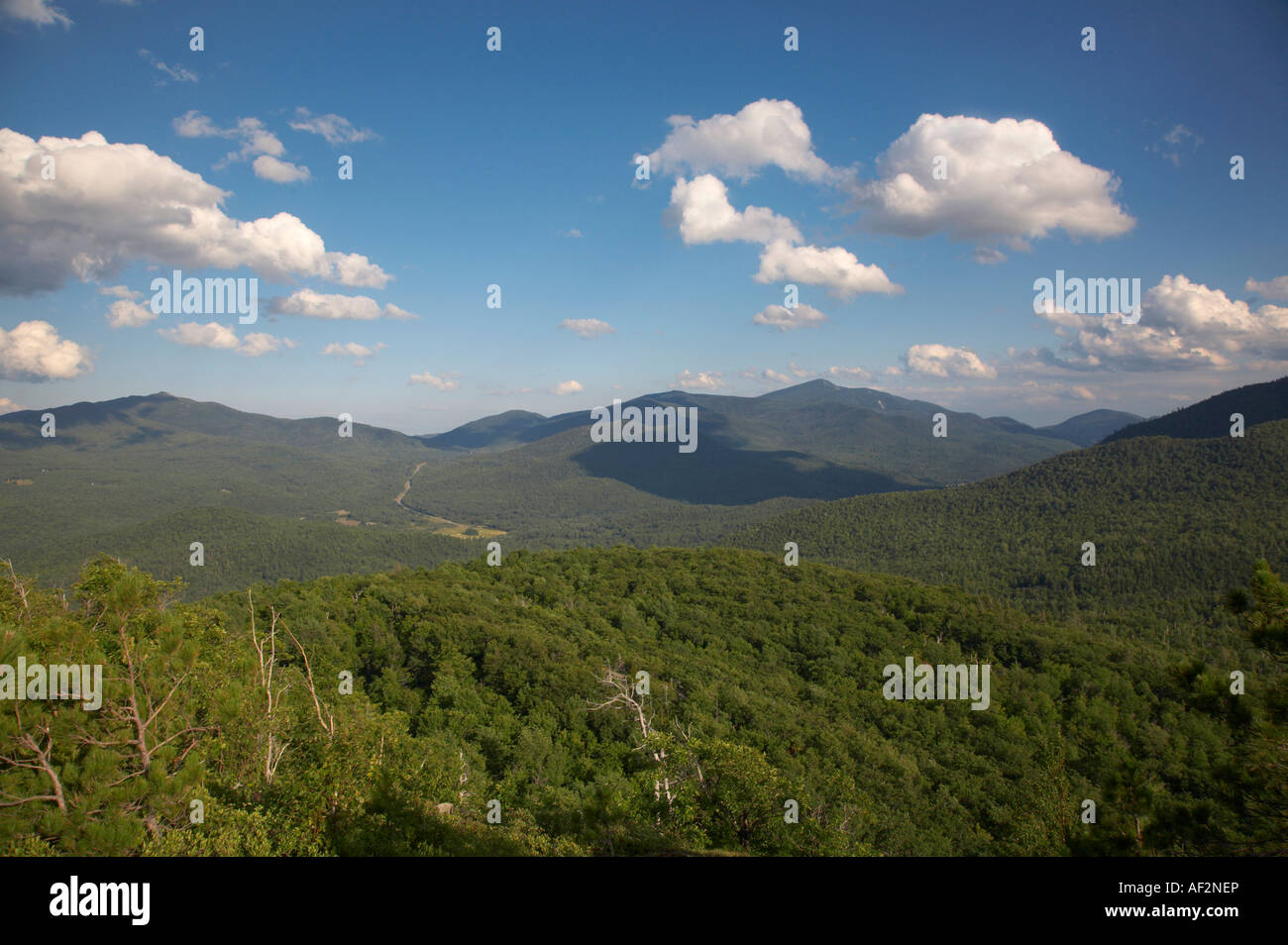 Voir d'Owls Head Mountain près de Keene dans la région des hauts sommets dans les Adirondacks de l'État de New York Banque D'Images