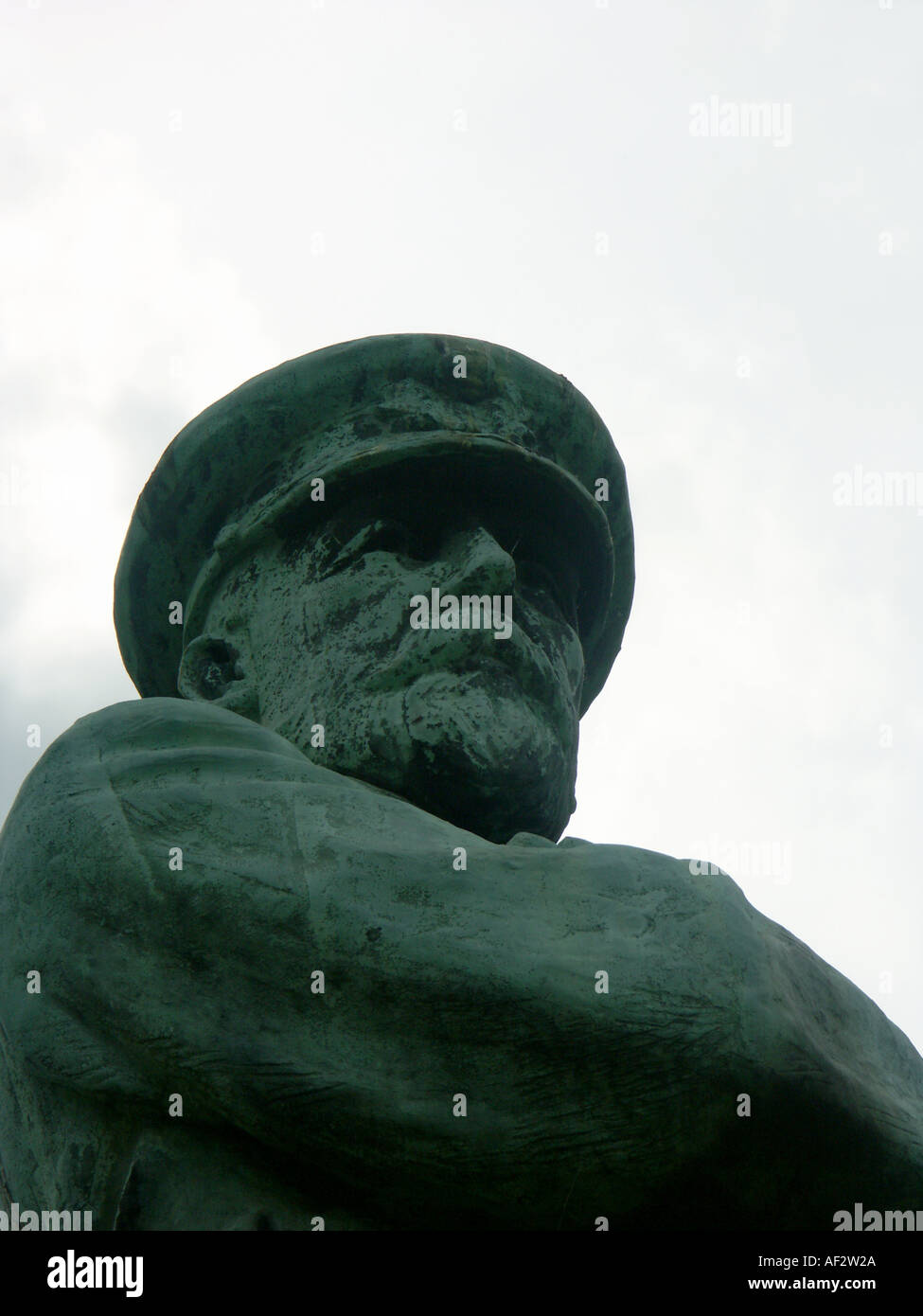 Statue du capitaine Smith à Lichfield capitaine du Titanic Banque D'Images