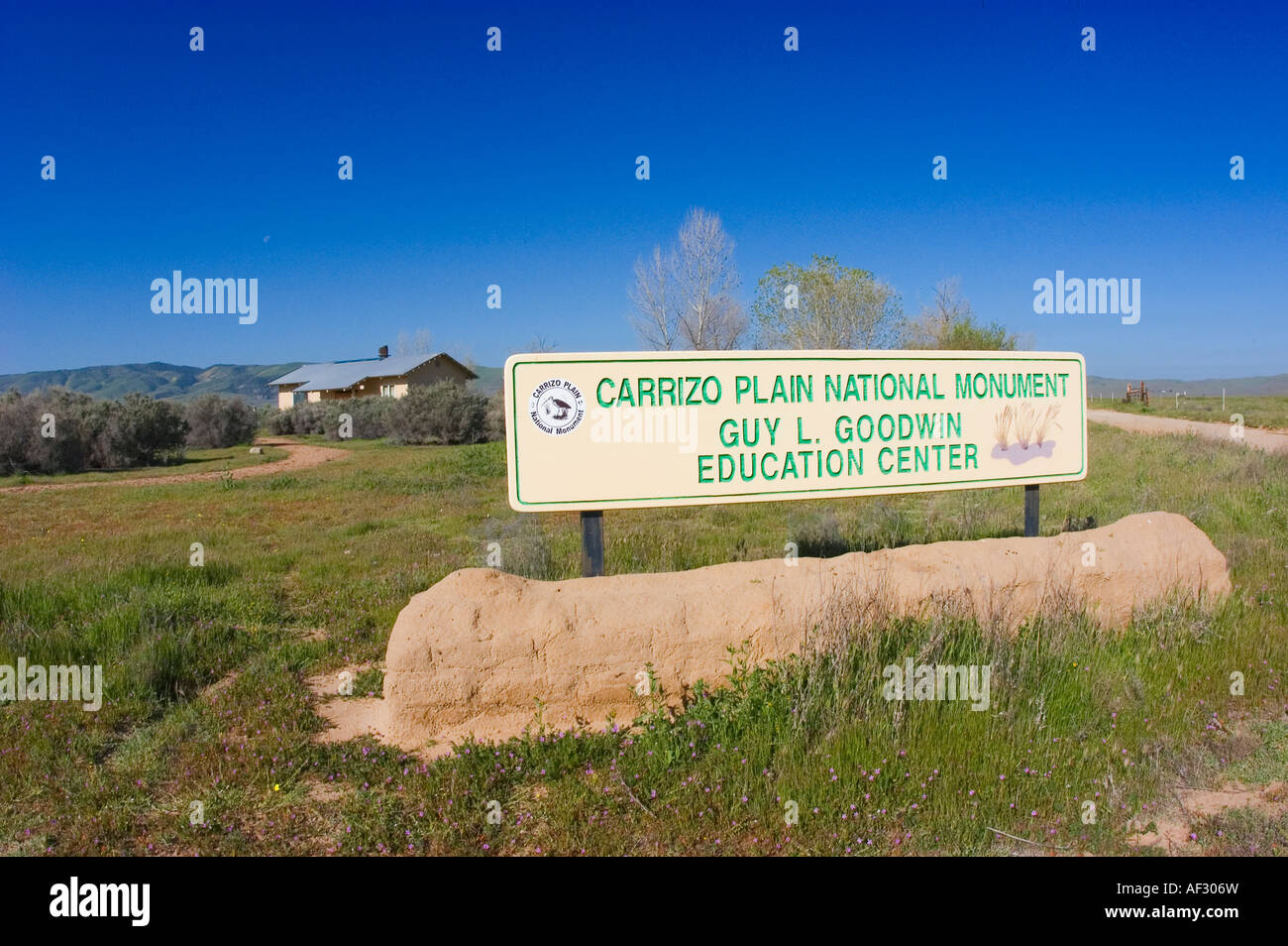 Le Guy L Goodwin Education Centre Carrizo Plain National Monument en Californie Banque D'Images