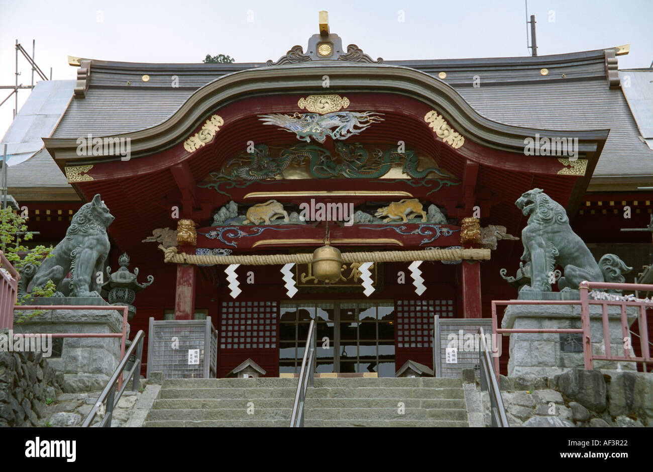 Mitake Jinja dans le Chichibu-Tama-Kai Parc National au Japon Mitake Banque D'Images