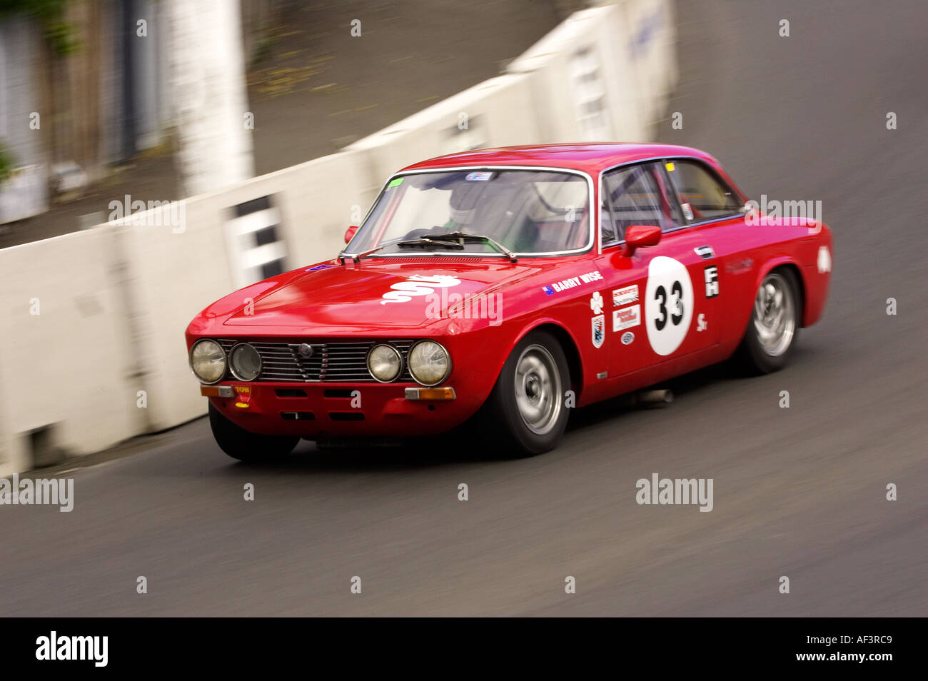 Alfa Romeo GTV 105Classic Street Racing Dunedin ile sud Nouvelle Zelande Banque D'Images