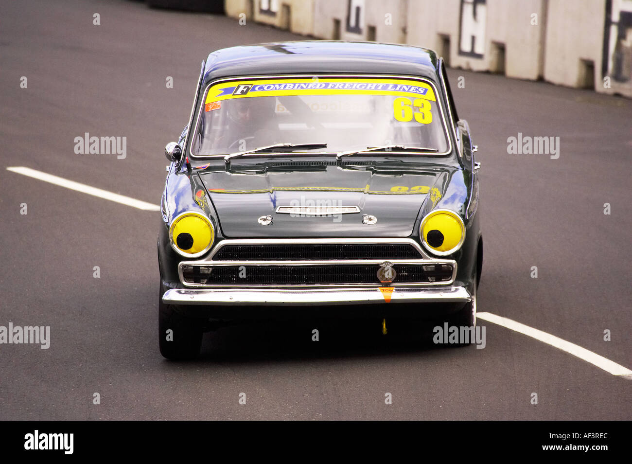 Cortina MkI Classic Street Racing Dunedin ile sud Nouvelle Zelande Banque D'Images