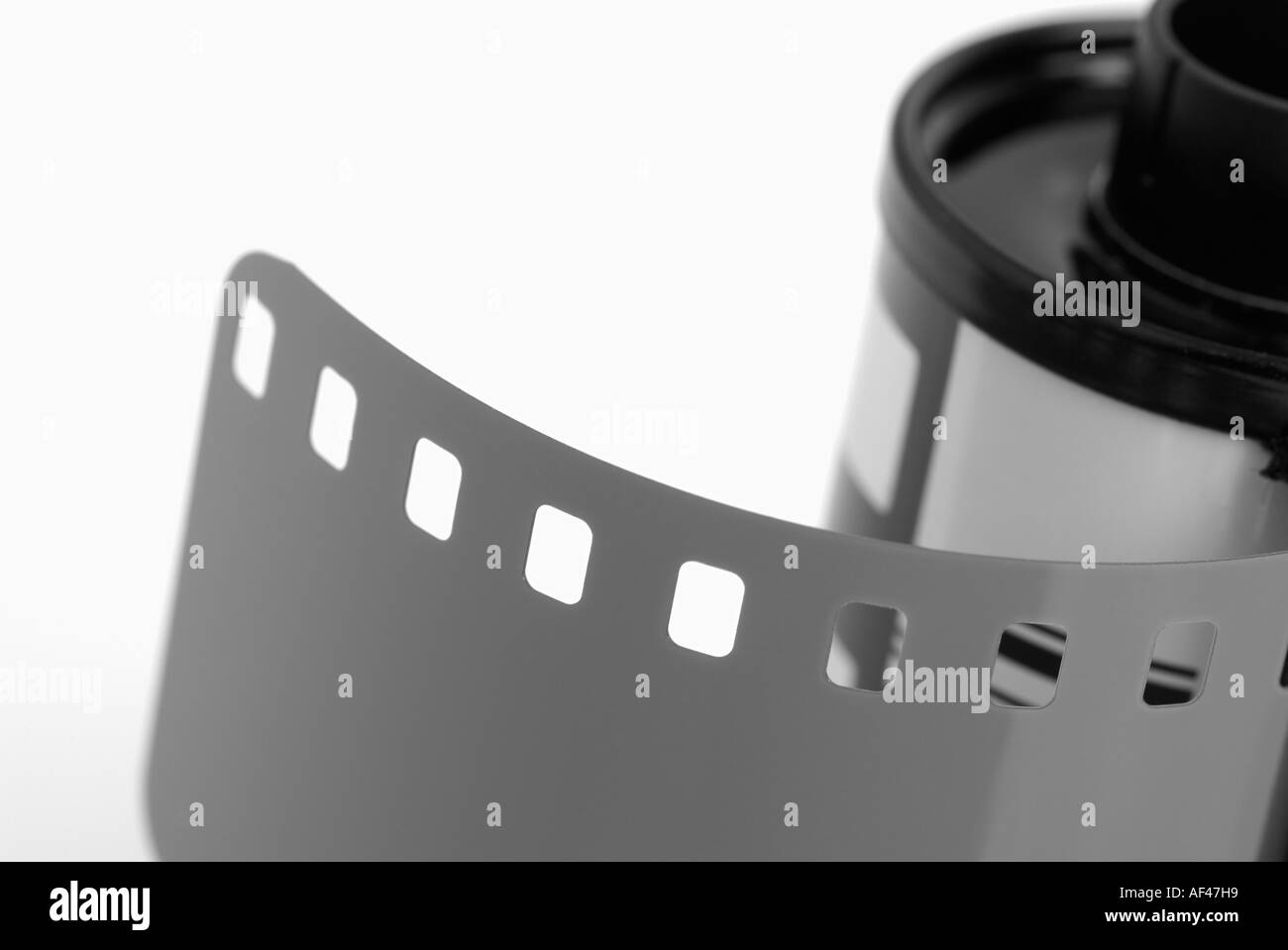 Rouleau de film 35 mm avec Leader Banque D'Images