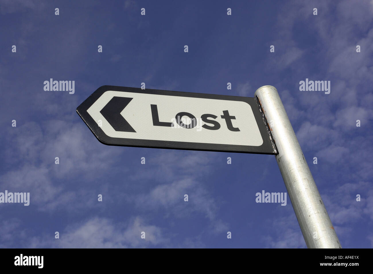 Le signe pour le village de perdu près de Strathdon, Aberdeenshire, Scotland, UK Banque D'Images