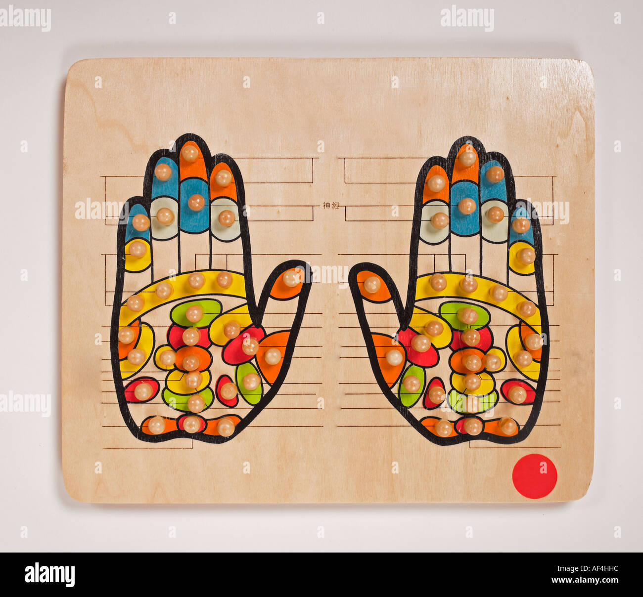 L'acupressure palms Banque D'Images
