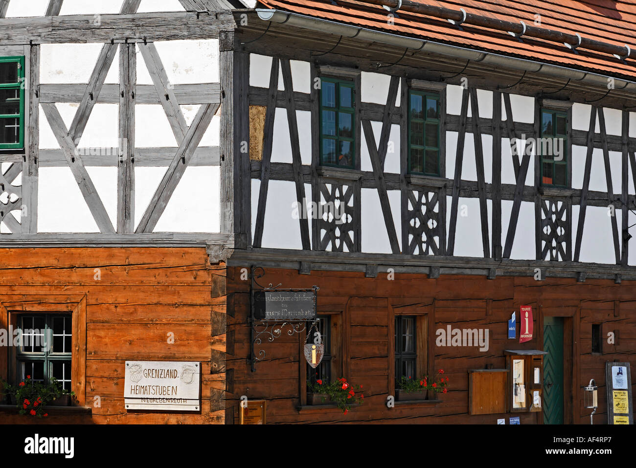 Stamsried maison bois Stiftland Allemagne Bavière Haut-palatinat Banque D'Images