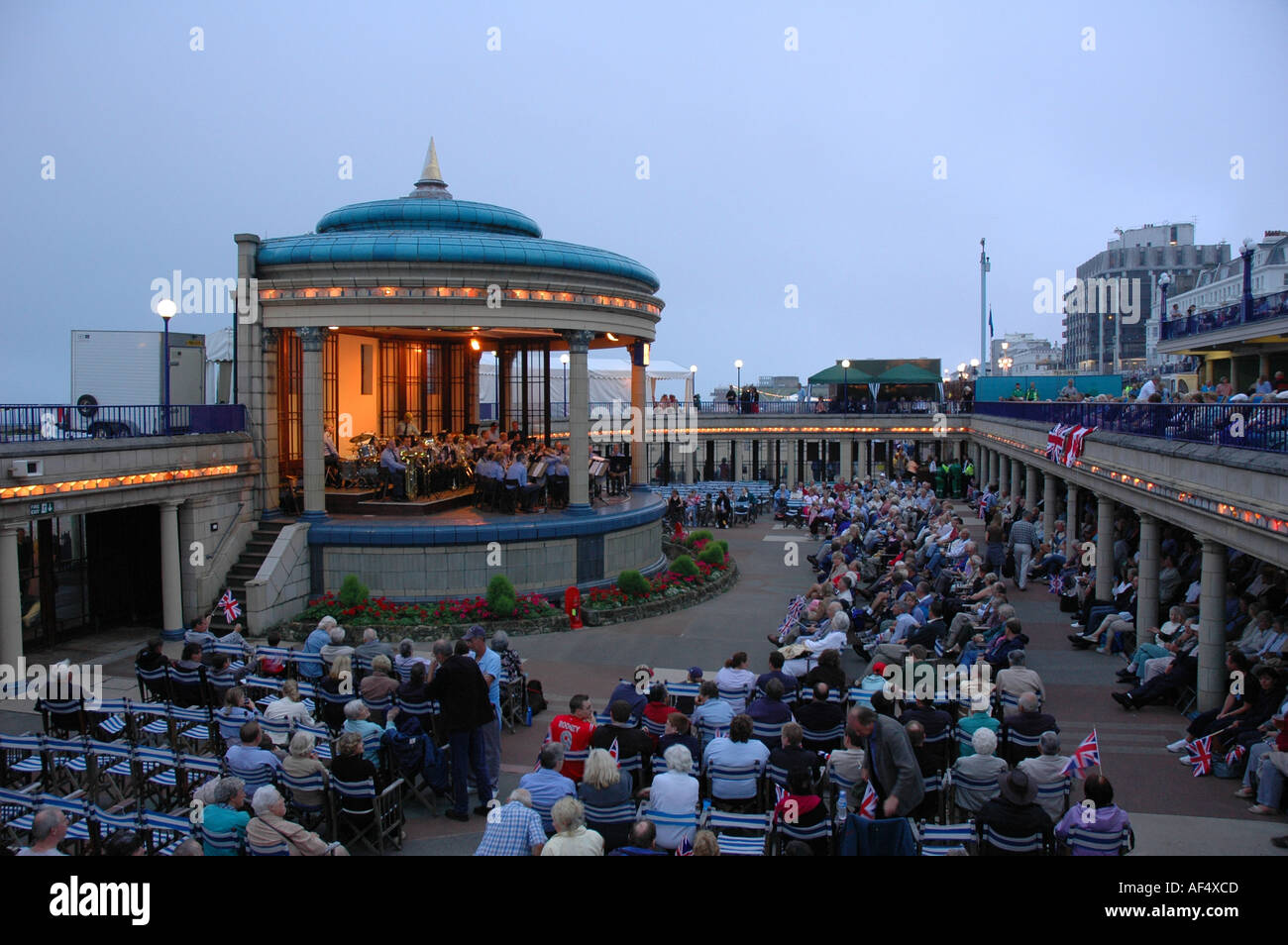 Kiosque à Eastbourne, East Sussex, UK Banque D'Images