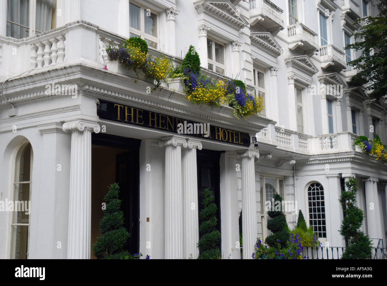 L'hôtel Henry VIII dans Leinster Gardens London Banque D'Images