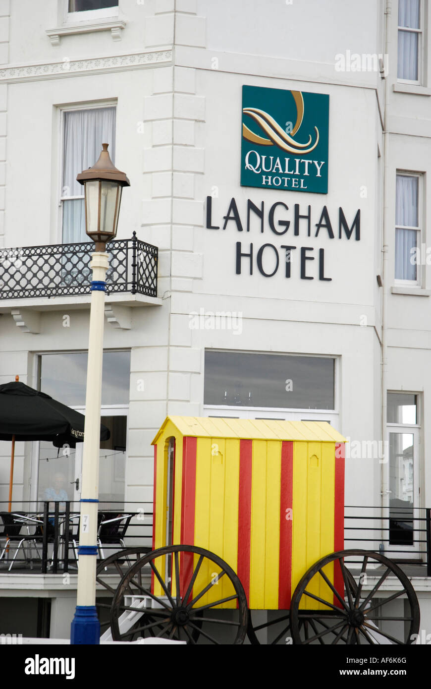 L'hôtel Langham sur front de mer d'Eastbourne Banque D'Images