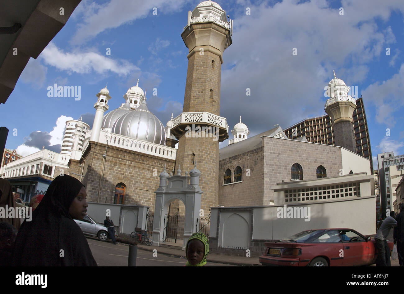 La Mosquée Jamia est une mosquée située à Banda Street, Nairobi, Kenya Banque D'Images