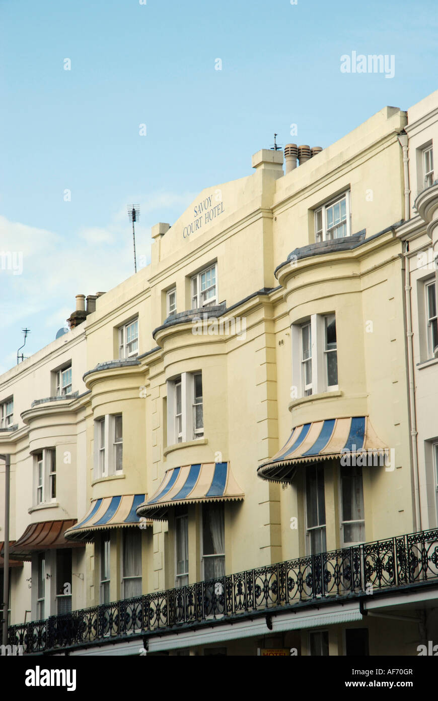 Façades Seaside Hotel Eastbourne Banque D'Images