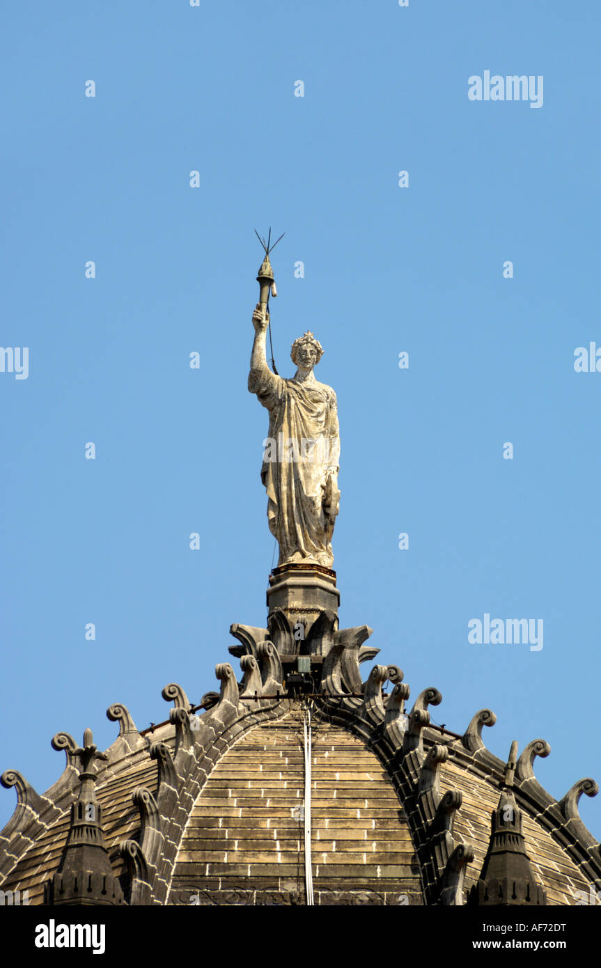 Victoria terminus ou la Gare Chhatrapati Shivaji Mumbai Inde Banque D'Images
