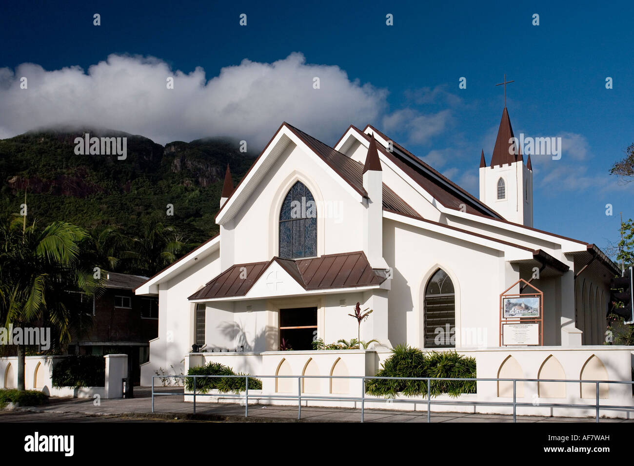 La Cathédrale St Paul, l'île de Mahé aux Seychelles Banque D'Images