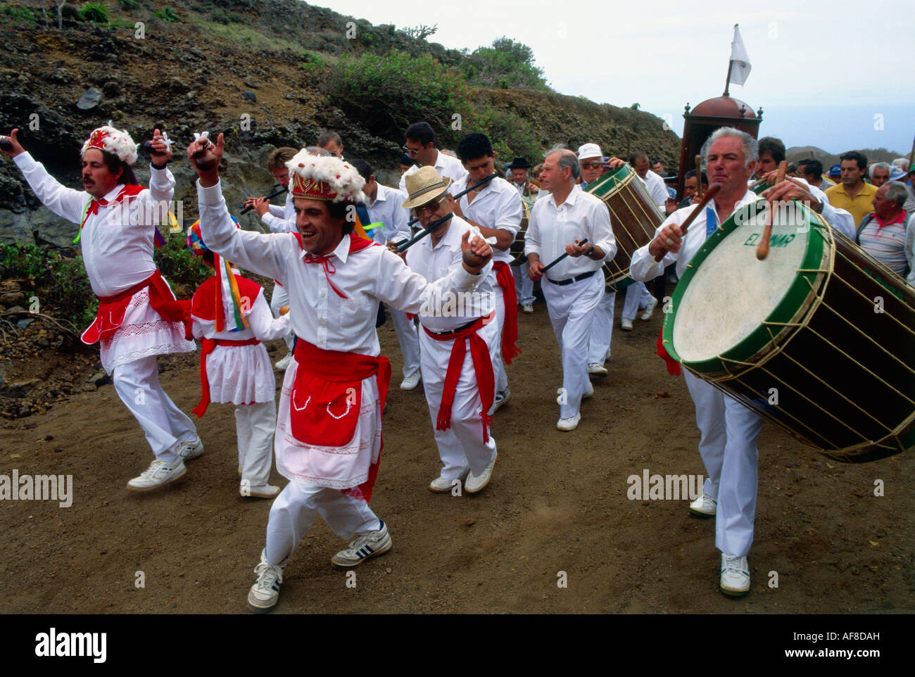 Célébration Herder, Santuario N.S. de los Reyes, El Hierro, Îles Canaries, Espagne Banque D'Images