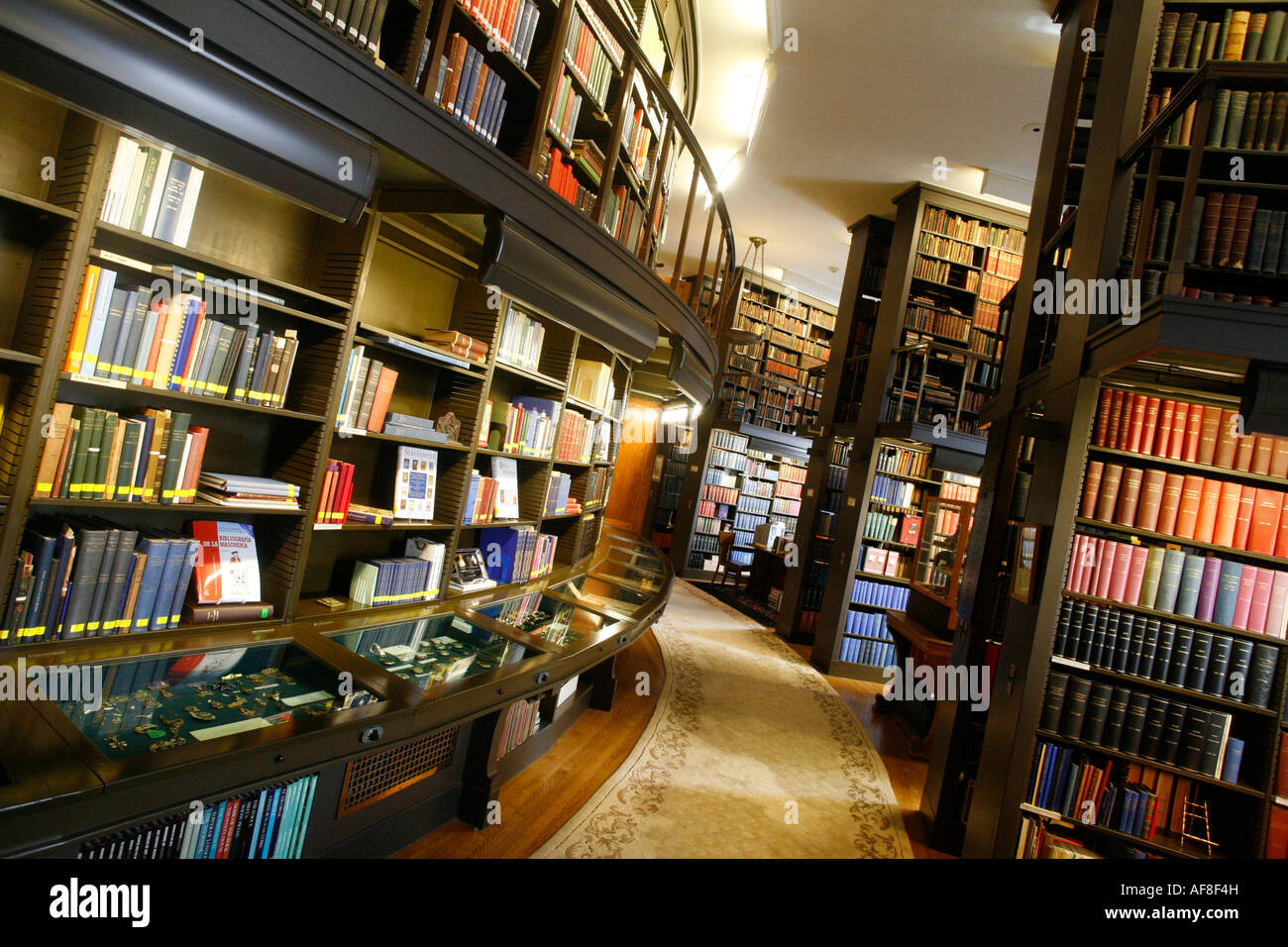 La bibliothèque dans la Scottish Rite Temple, Washington DC, United States, USA Banque D'Images