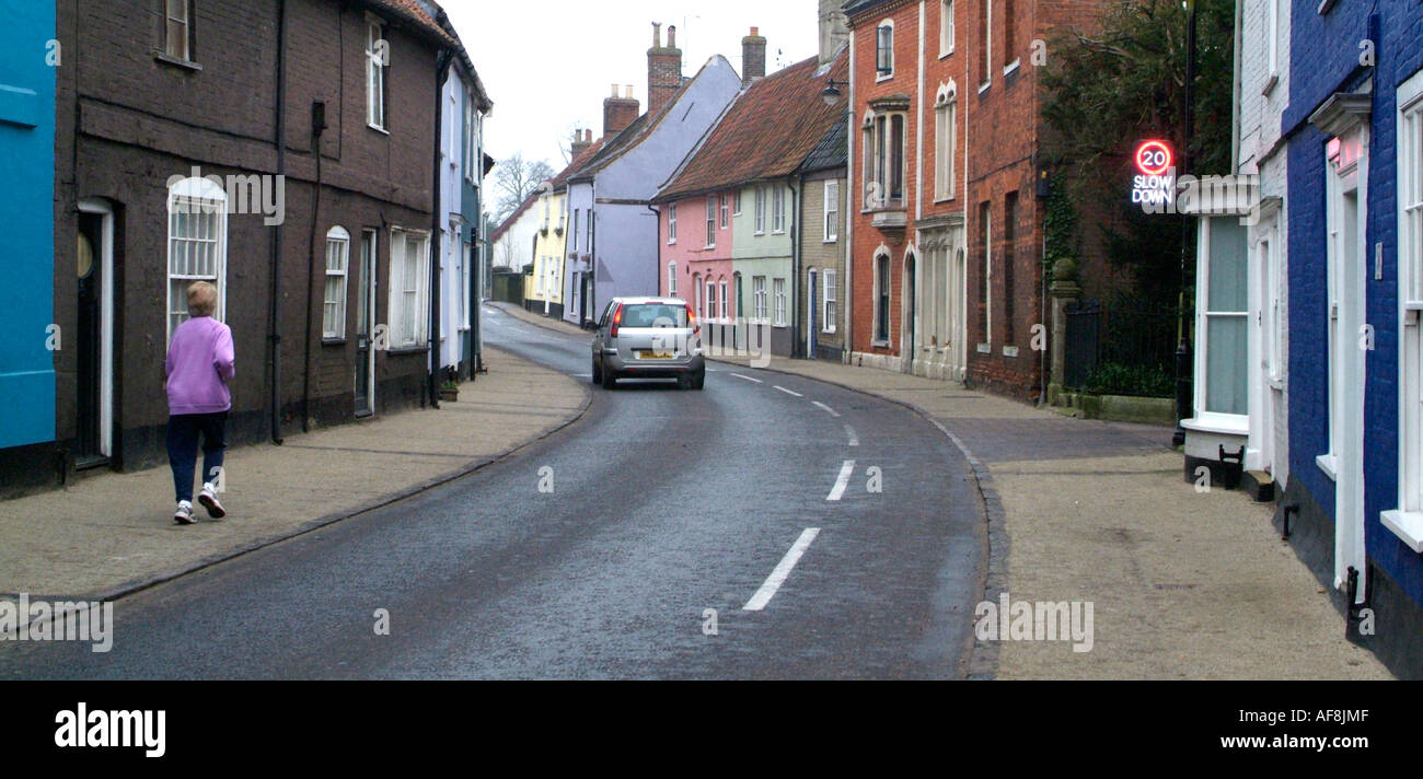 Bridge Street Bungay Suffolk Banque D'Images