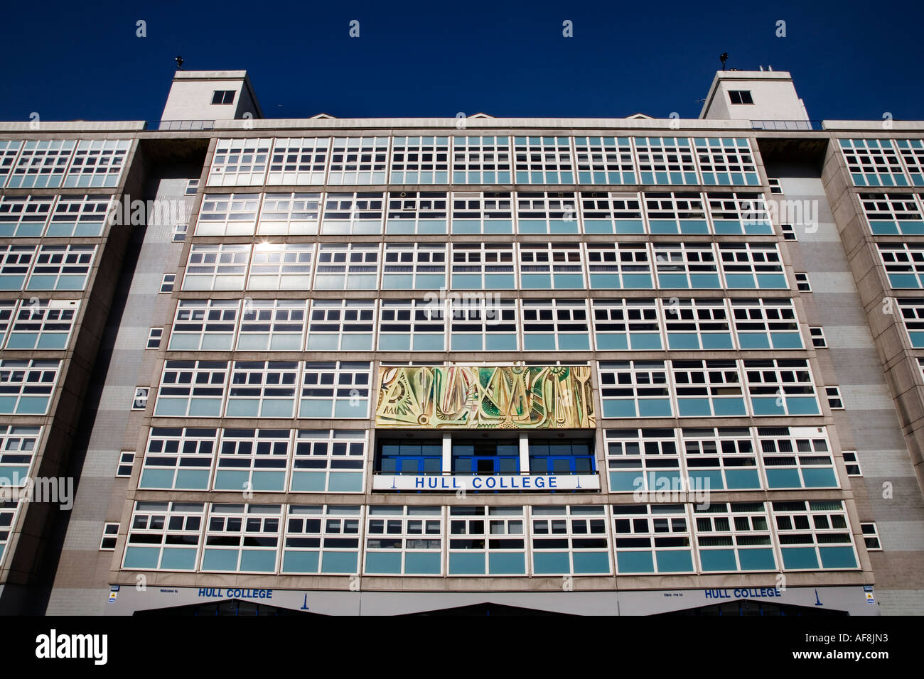 Façade d'Hull College de Kingston Upon Hull East Yorkshire Angleterre Banque D'Images