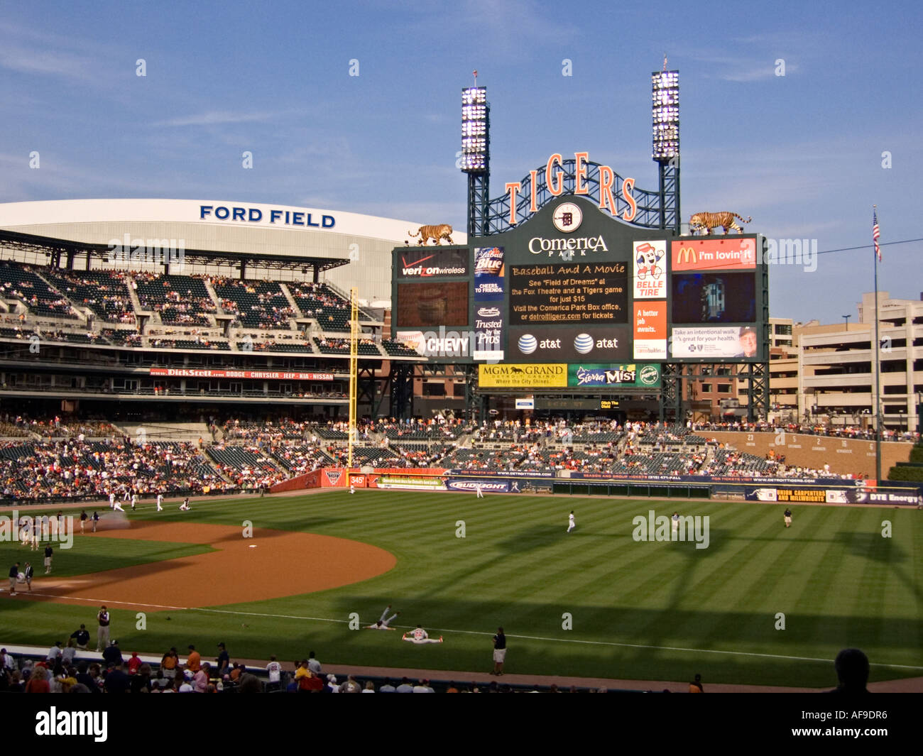 Le Comerica Park, Detroit MI Banque D'Images