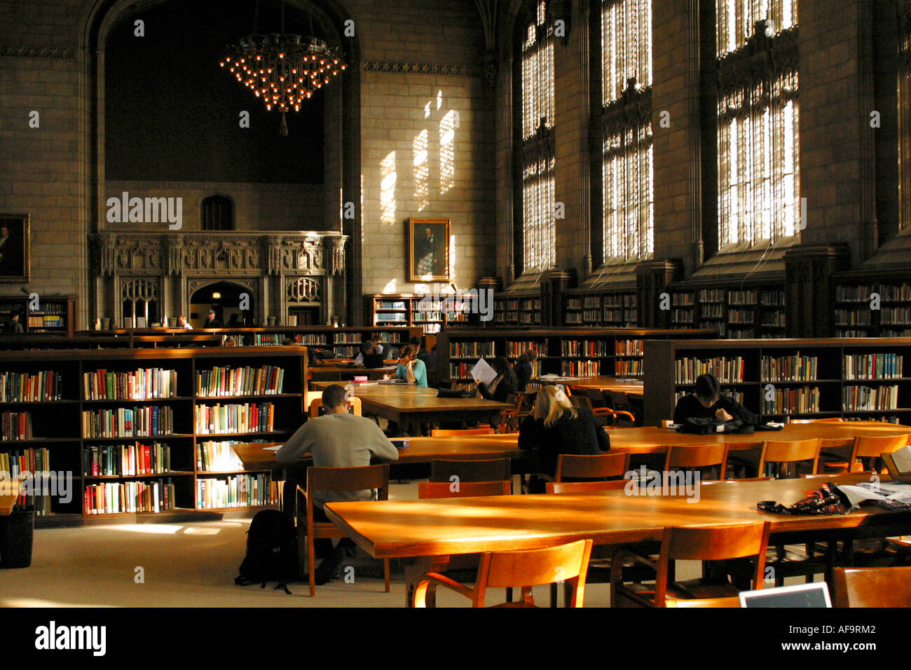 University chicago library Banque d'image et photos Alamy