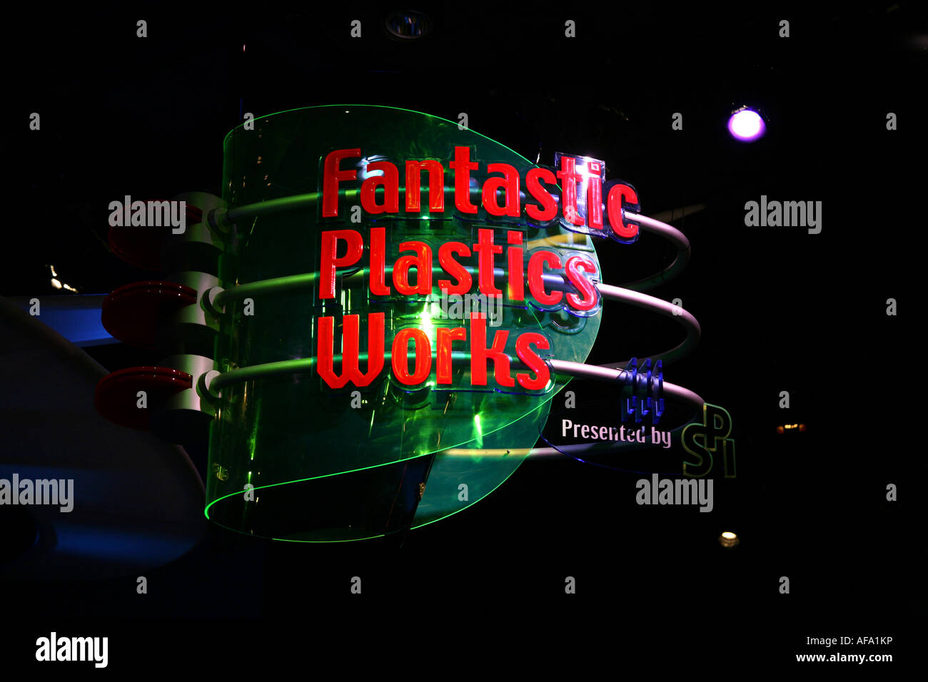 Epcot Center Walt Disney World Orlando Floride plastique fantastique exposition œuvres lumineuses Banque D'Images