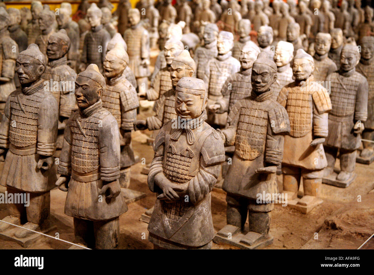 Epcot Center Walt Disney World Orlando Floride Chine Soldats en terre cuite dans la section support le tombeau du roi des loisirs Banque D'Images