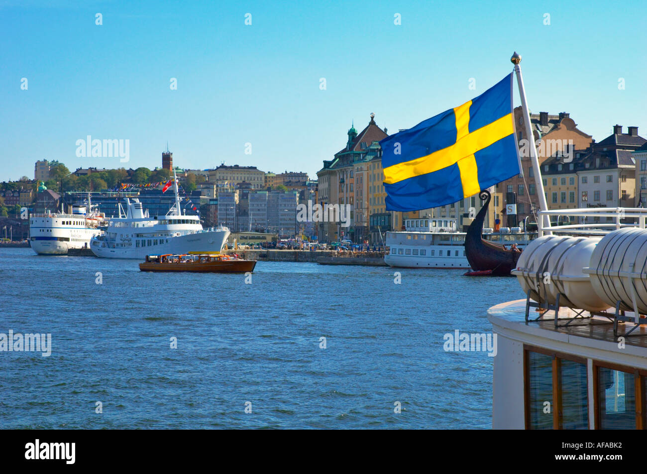 Dans le centre de Nybroviken Stockholm Suède UE Banque D'Images