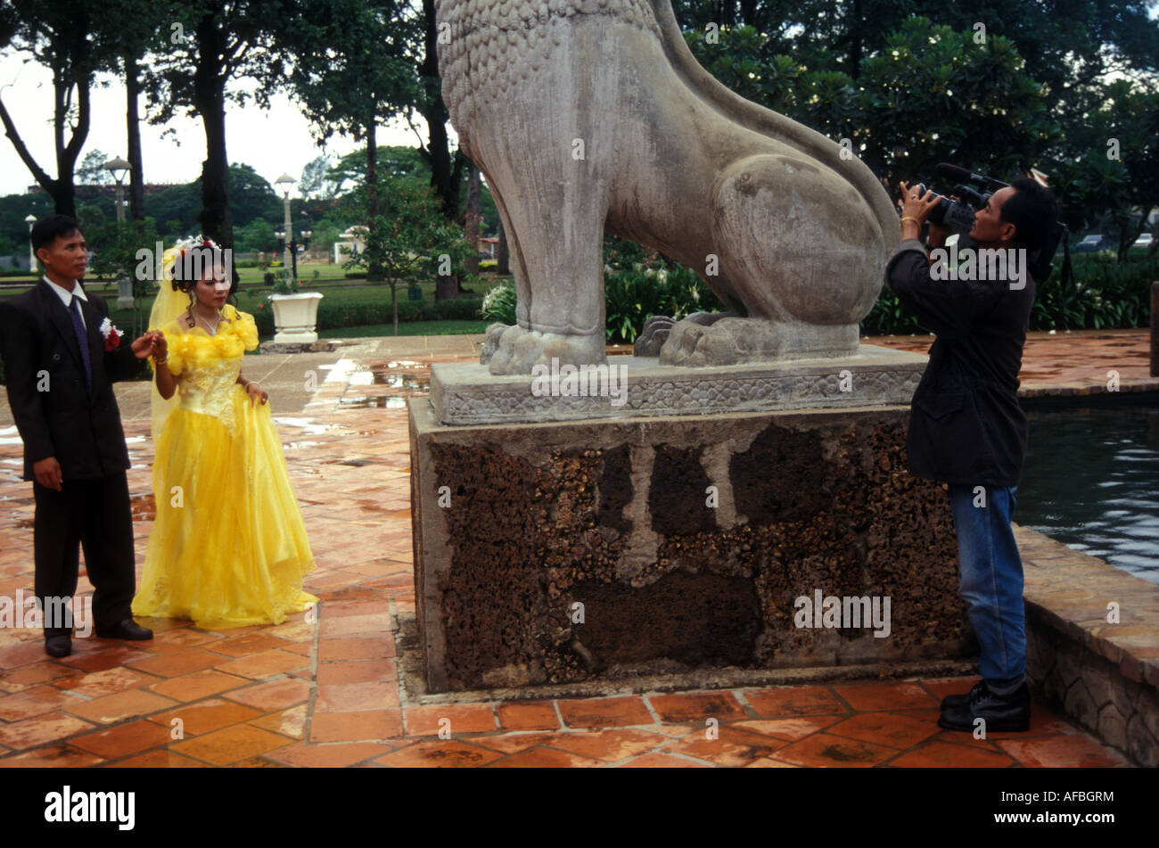 Mariage cambodgien Banque D'Images