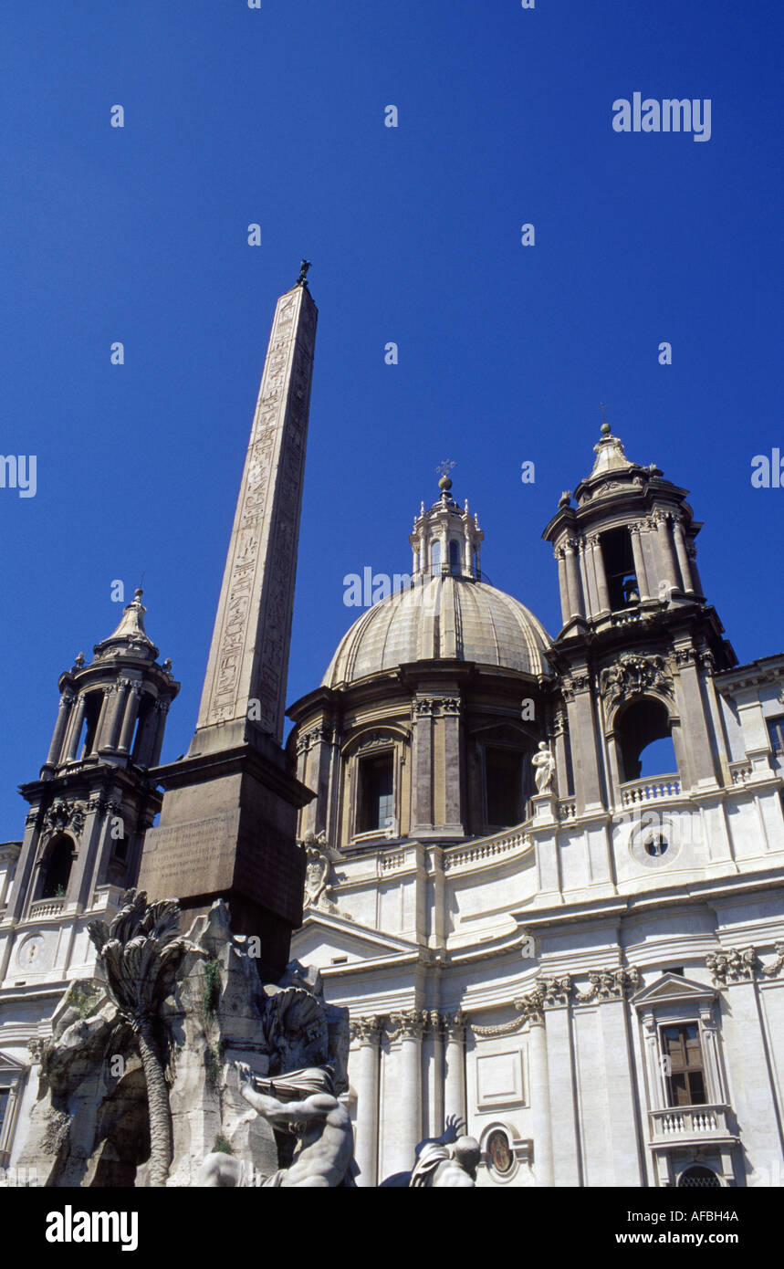 Sant'Agnese in Agone à Rome, Piazza Navona Banque D'Images