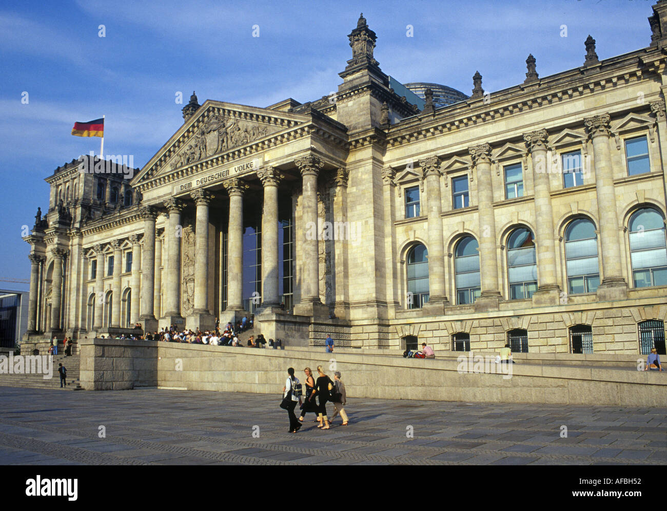 Le Reichstag à Berlin Allemagne Banque D'Images