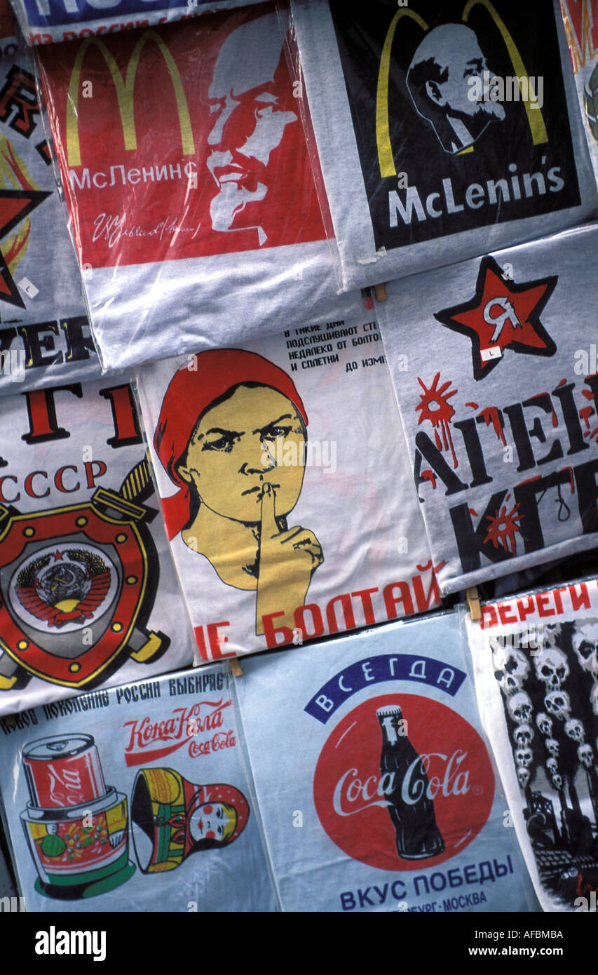 Souvenirs de Moscou avec un sens politique Banque D'Images