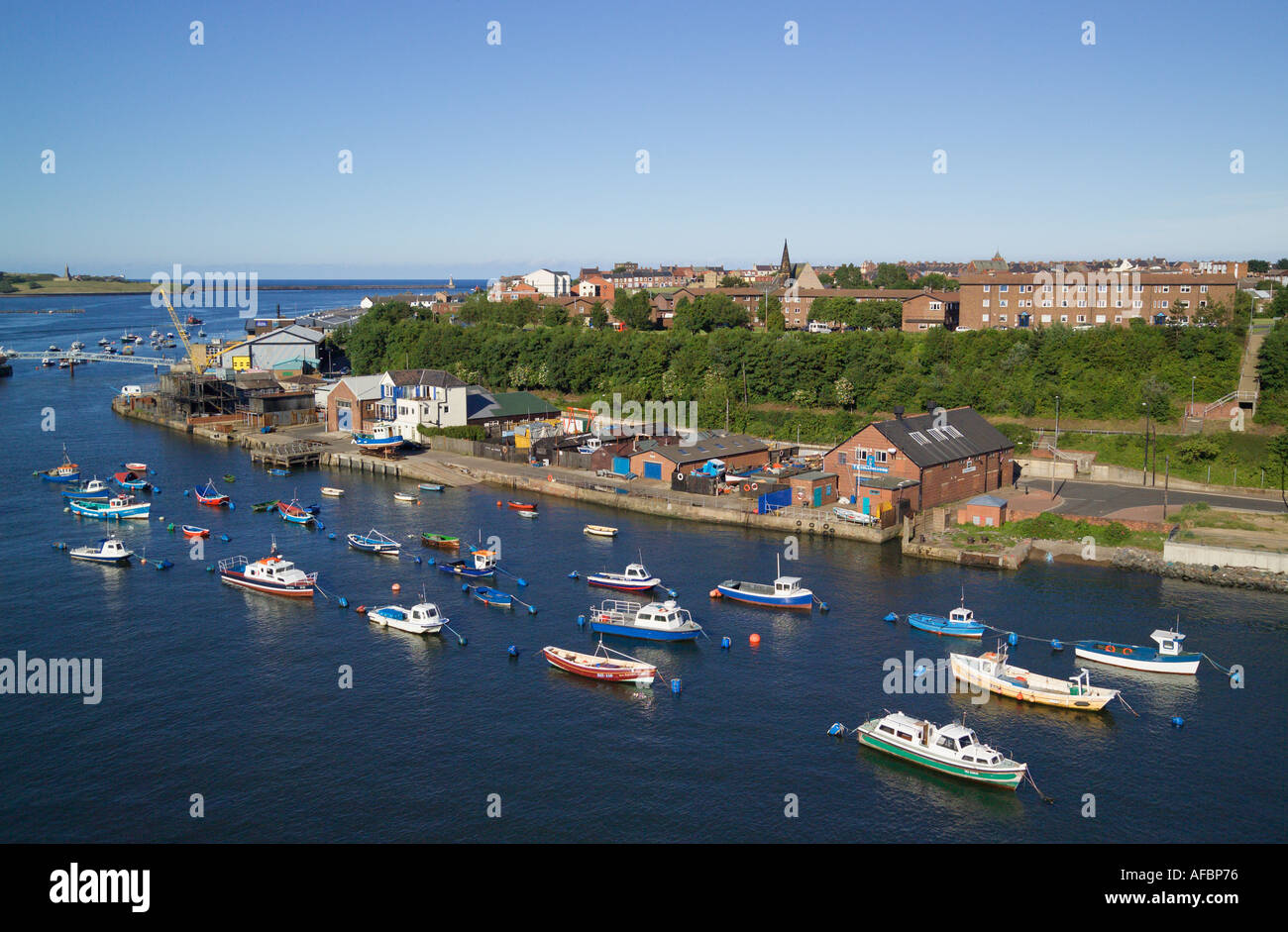 [Bateaux] Pêche [fleuve Tyne] 'South Shields Tyne et Wear' 'Angleterre Banque D'Images