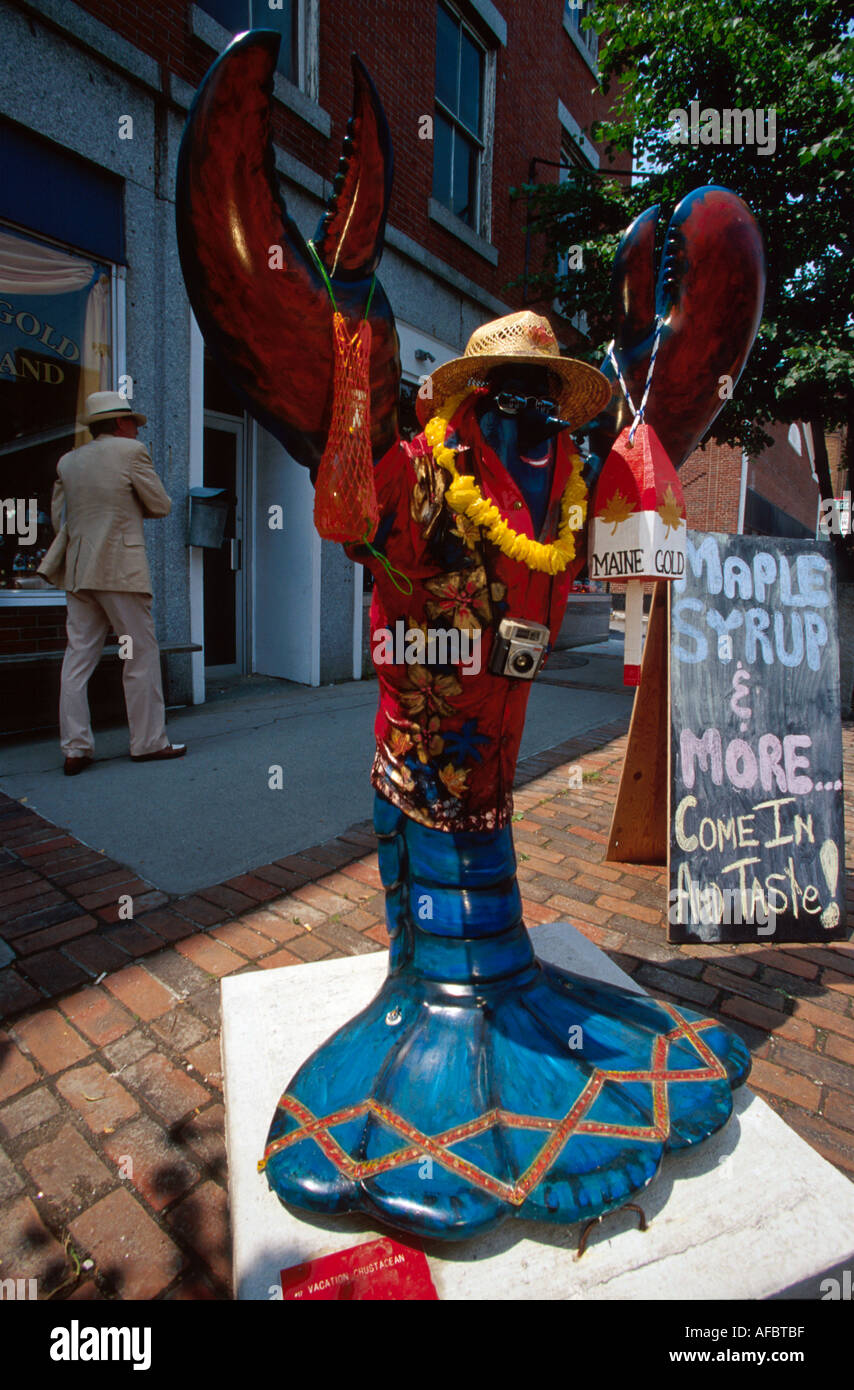 Maine,ME,Nouvelle-Angleterre,Down East,Rockland main Street Lobstermania art art, les visiteurs Voyage voyage tourisme touristique repère culture Banque D'Images