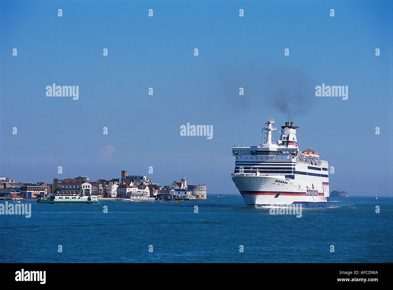Bretagne Brittany Ferries, le port de Portsmouth, Portsmouth Hampshire, Angleterre Banque D'Images