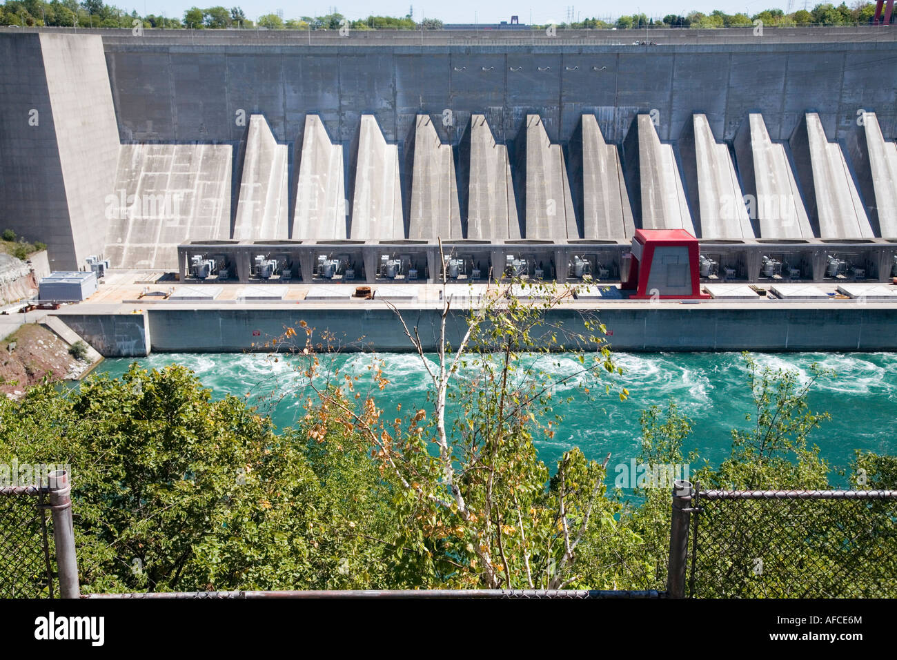 L'électricité de l'Ontario Hydro Rivière Niagara Ontario Canada Kanada Electric Power Banque D'Images