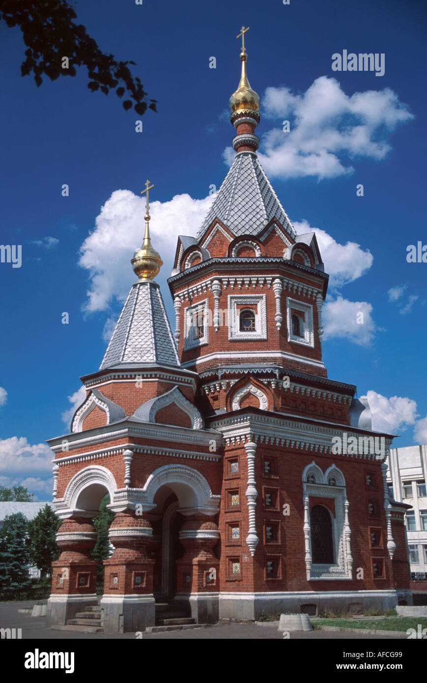 Russie,Europe de l'est,Europe,Slave,Fédération de Russie,Yaroslavl,le long de la Volga,eau,Alexander Nevsky Chapelle,construite en 1891,Rus141 Banque D'Images